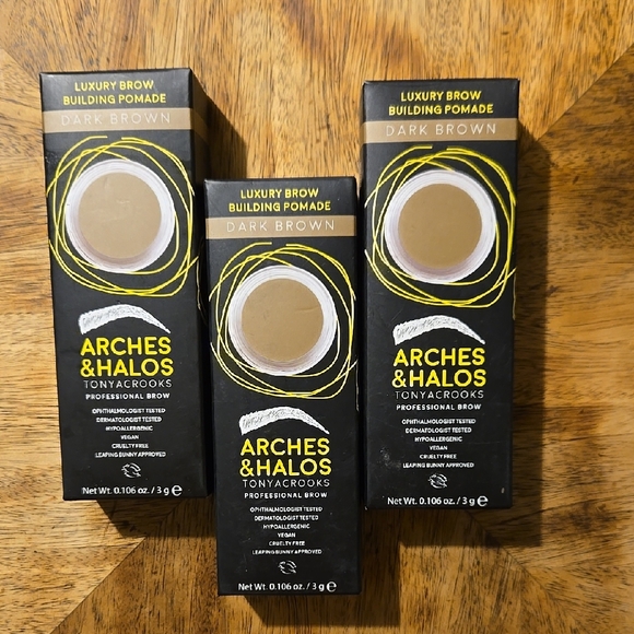 Arches & Halos Dark Brown Brow Pomade SET OF 3 - Picture 1 of 7